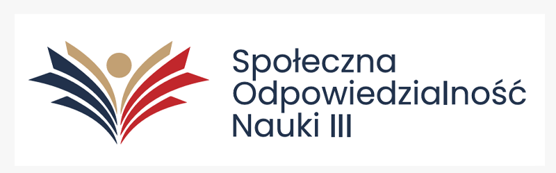 Logotyp programu Społeczna Odpowiedzialność Nauki III